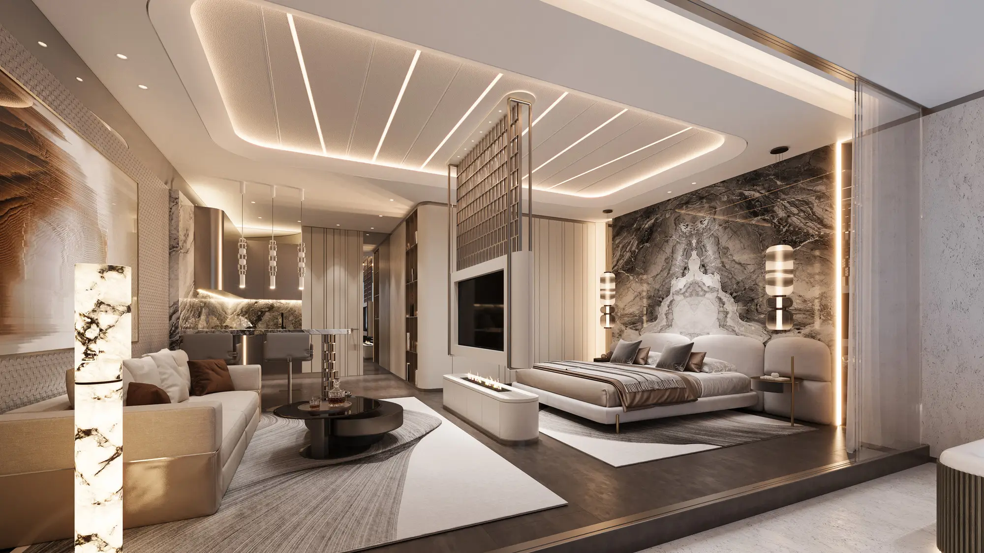 Interior of a one-bedroom residence, Magnum Resort Sanur