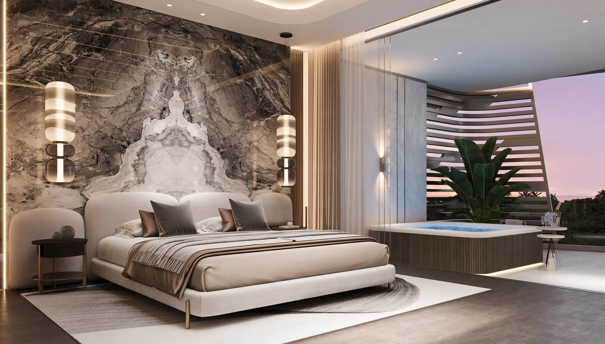 Interior of a one-bedroom residence, Magnum Resort Sanur